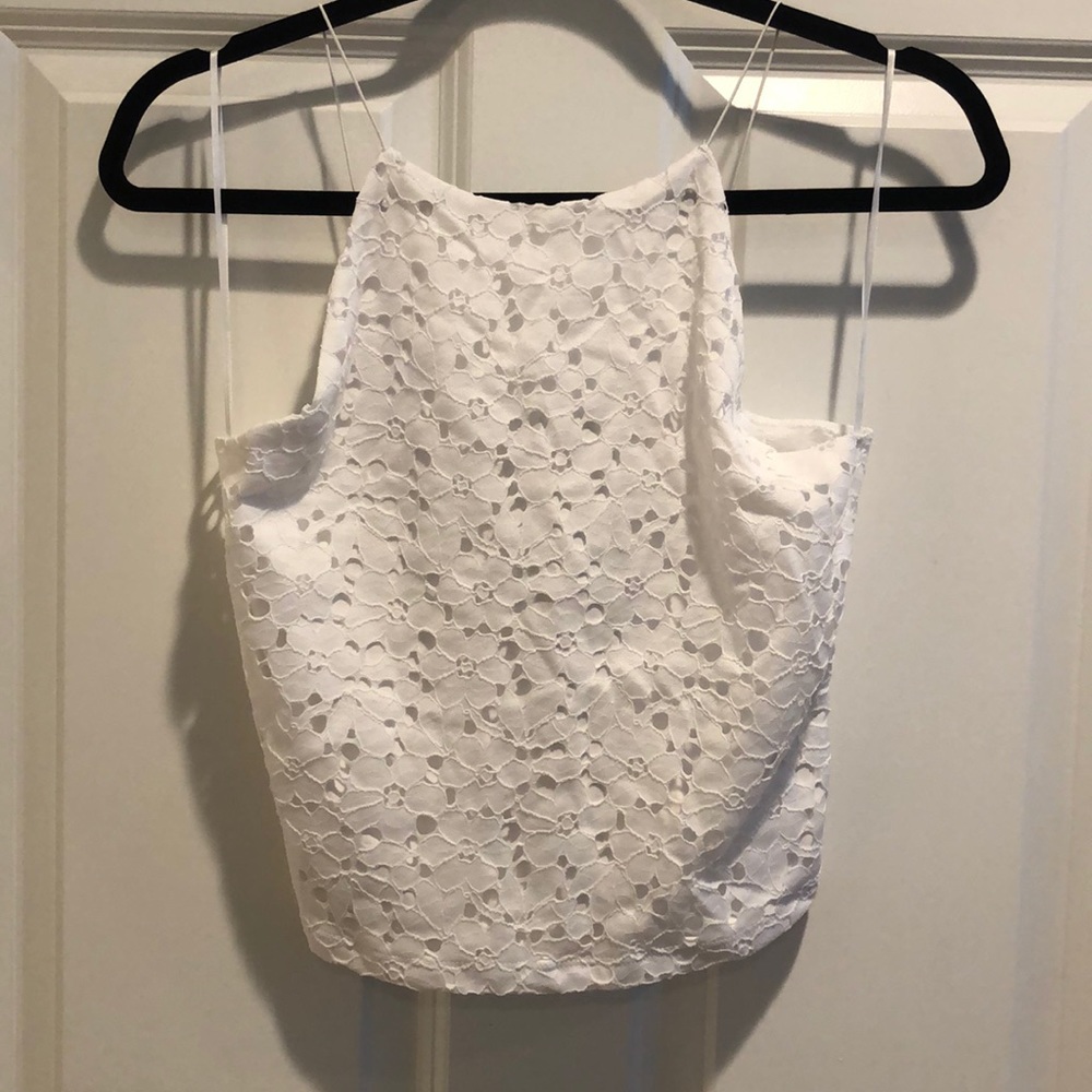 NWT white lace tank